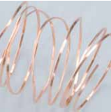 Fil de cuivre plat 0,3 x 0,7 mm - 1,5 m -
