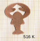 Support en cuivre SCORPION 33X21MM