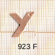 Support en cuivre LETTRE Y 15 mm