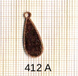 Support en cuivre  GOUTTE 21 X 8 mm - 412