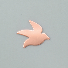 Support en cuivre oiseau 25 x 30 mm