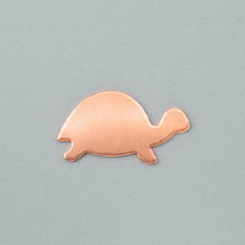 support en cuivre tortue 32 x 20 mm