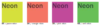 Efcolor poudre néon fluo 25 ml