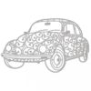 Die matrice de découpe métal Rayher voiture VW vintage délicat