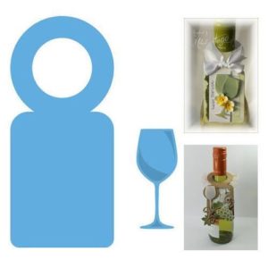 Die matrice de découpe métal Marianne étiquette bouteille de vin