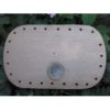 FOND RECTANGLE ARRONDI MDF 13/8 cm EPAISS. 5-6 mm 23 trous