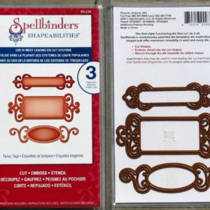 Die matrice de découpe métal Spellbinders étiquettes