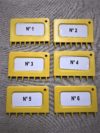Set 6 peignes vannerie