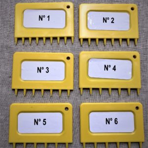Set 6 peignes vannerie