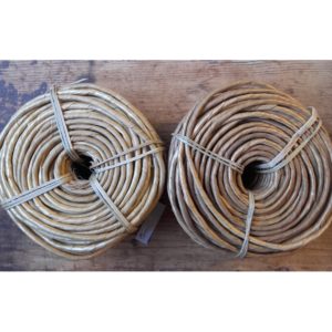 PAILLE REMPAILLAGE torsadée enrobée foncée 4mm 450g